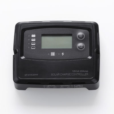 Siyah LCD LED Dijital Güneş Şarj Kontrolörü IP67 Max. PV Gücü 760W 24V 380W 12V