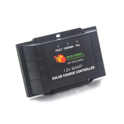 8A Akıllı 5 Aşama PWM Güneş Paneli Düzenleyicisi Şarj Denetleyicisi 12V 24V Otomatik Sistem Voltajı