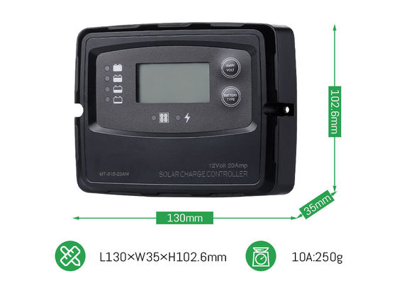 20A 12V 24V Akıllı PWM Dijital Güneş Şarj Kontrolörü Güneş Panelleri için LiFePO4 Pil