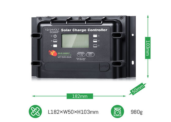 İyi bir fiyat. 12V 24V 60A Ağır Güçlü Dijital Güneş Sistemi Düzenleyicisi 2280W Maks PV Gücüyle çevrimiçi
