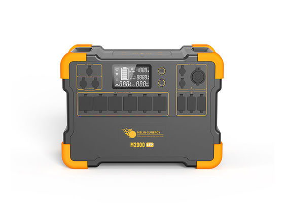 Saf Sinüs Dalgası Değiştiricisi Taşınabilir Lityum Pil Güneş Jeneratörü 1200W Güneş Paneli