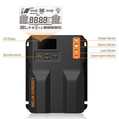 Siyah 40 Amp MPPT Güneş Şarj Kontrolörü El Kitabı 12V 24V Doğal Soğutma