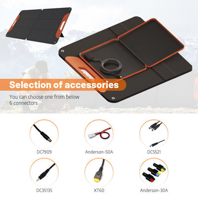 120W IP65 Katlanabilir Taşınabilir Elektrik Santrali Kamp için Güneş Panelleri