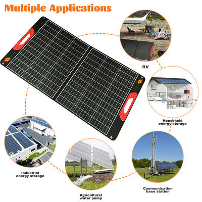 120W Kamp Portatif Katlanabilir Güneş Panelleri hafif 12 Volt Katlanabilir Güneş Panelleri