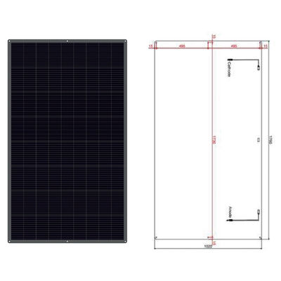 İyi bir fiyat. 12V 100W Ultra İnce Yarı Esnek Monocrystalline Güneş Paneli ETFE Kaplama ile çevrimiçi