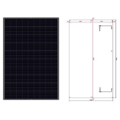 İyi bir fiyat. 100w Yarım Esnek Güneş Paneli 12V MC4 Çıktı Karavanlar için Esnek Güneş Paneli çevrimiçi