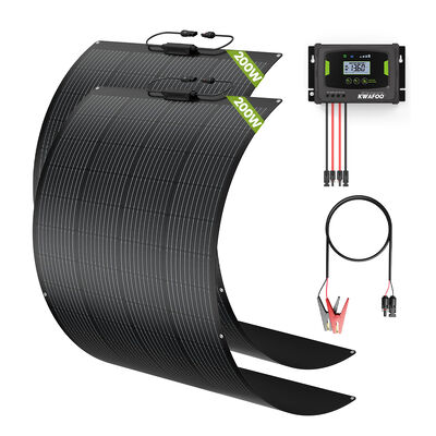 İyi bir fiyat. MPPT şarj kontrol cihazı ve 2 adet yarı esnek güneş paneli ile 400w güneş paneli kiti, 8 farklı pil türü için uygundur, sistem verilerini mobilde izleme çevrimiçi